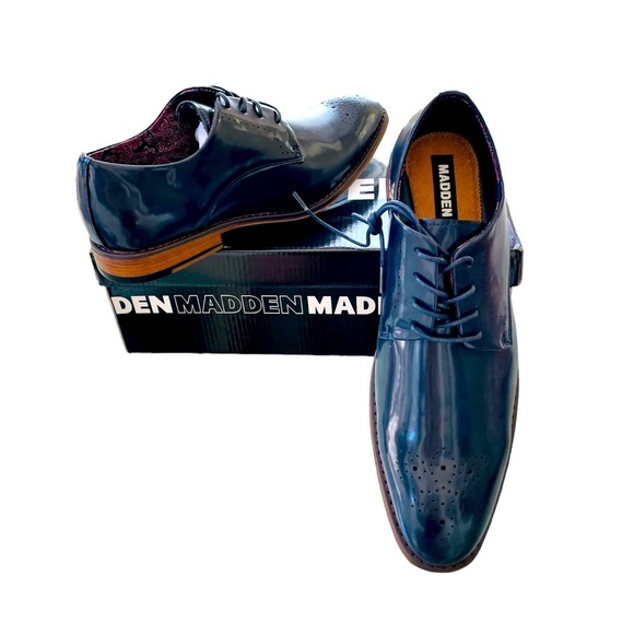 Steve Madden Other - NIB STEVE MADDEN Navy M-Cratik Mens Dress Shoes Lace up Shoes
